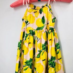 Cynthia Rowley 🍋 Lemon Print Sun Dress - EUC